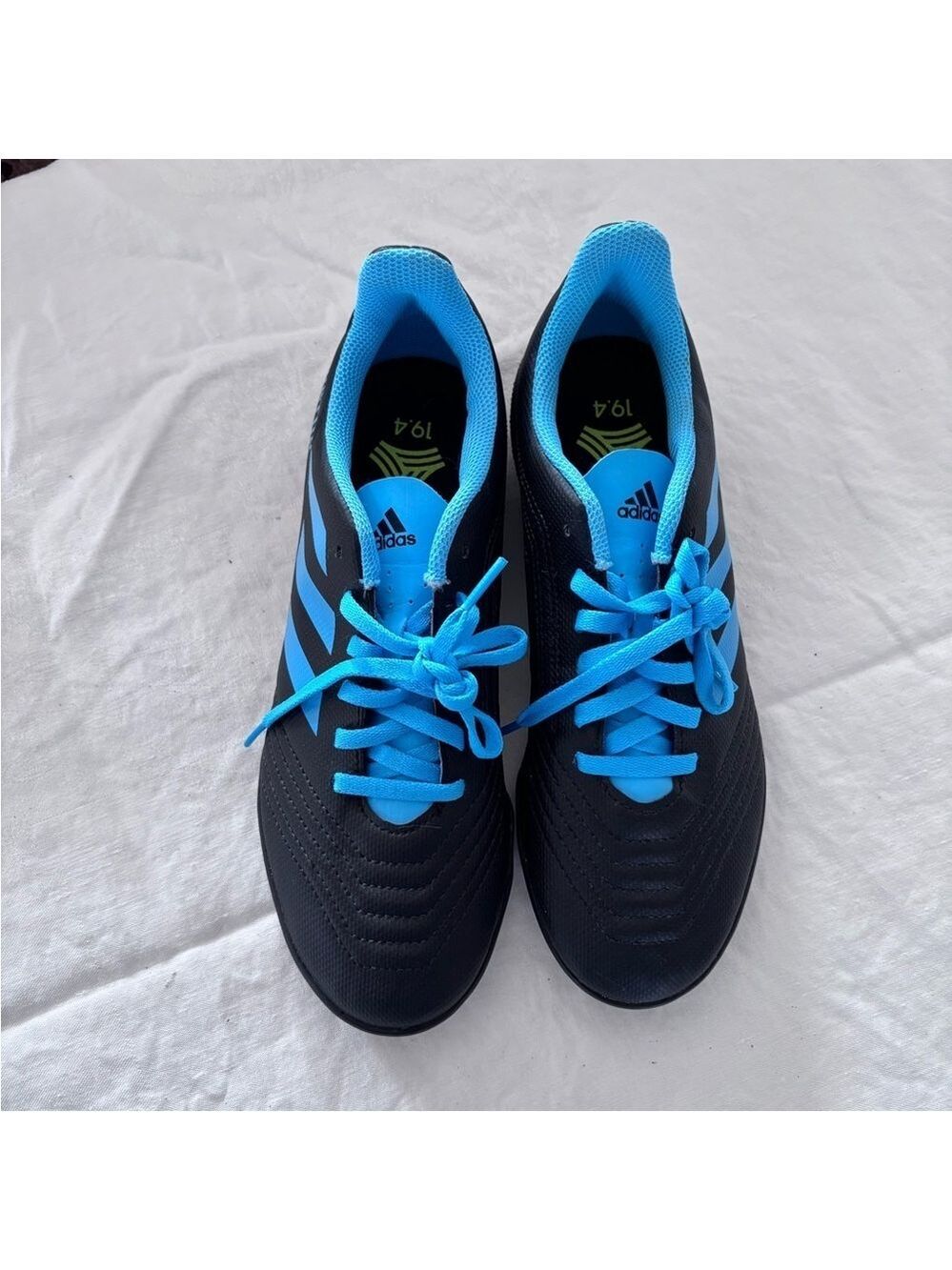 Adidas Predator 19.4 TF J G 25826 Black Turquoise Soccer Football Boots S6 Male